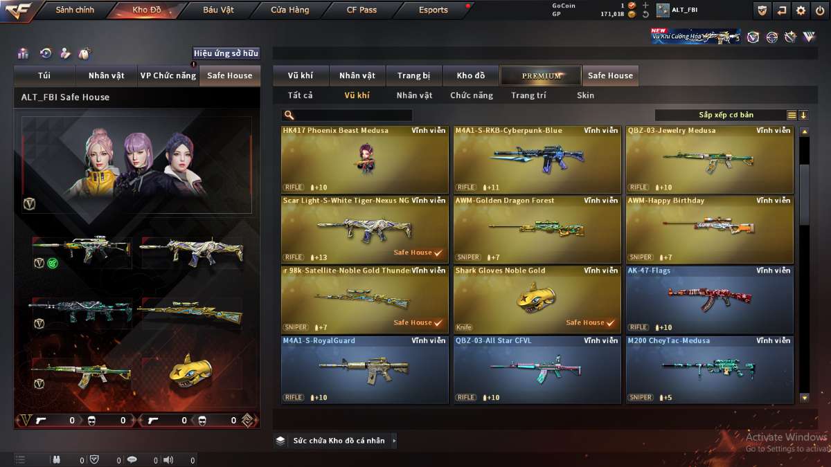 shop acc cf uy tin gia re